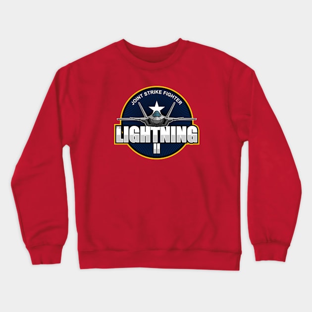 F-35 Lightning 2 Patch Crewneck Sweatshirt by TCP